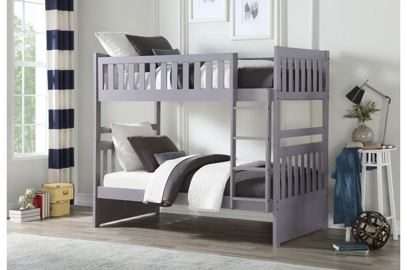 Orion Gray Twin/Twin Bunk Bed | B2063 - Gate FurnitureBunk Bed