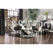 Orla Silver/Black Dining Table - CM3726T-TABLE