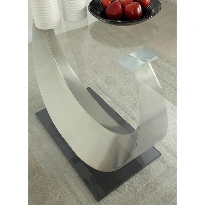 Orla Silver/Black Dining Table - CM3726T-TABLE