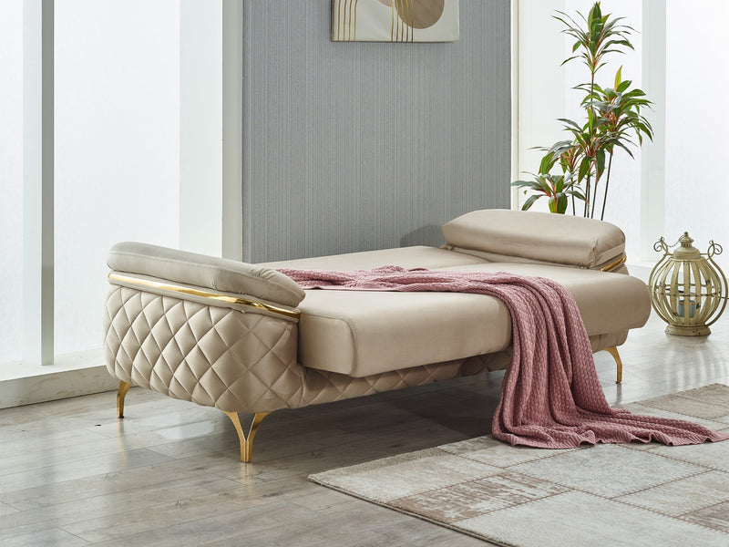 Orlando 71" Wide Convertible Loveseat - Gate FurnitureLoveseat