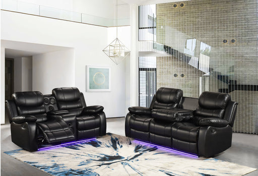 Orlando Black Sofa & Loveseat & Chair - ORLANDO-BK-SLC
