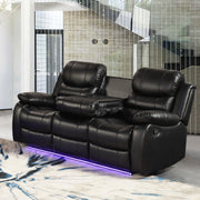 Orlando Black Sofa & Loveseat & Chair - ORLANDO-BK-SLC