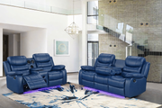 Orlando Blue Sofa & Loveseat - ORLANDO-BL-SLS
