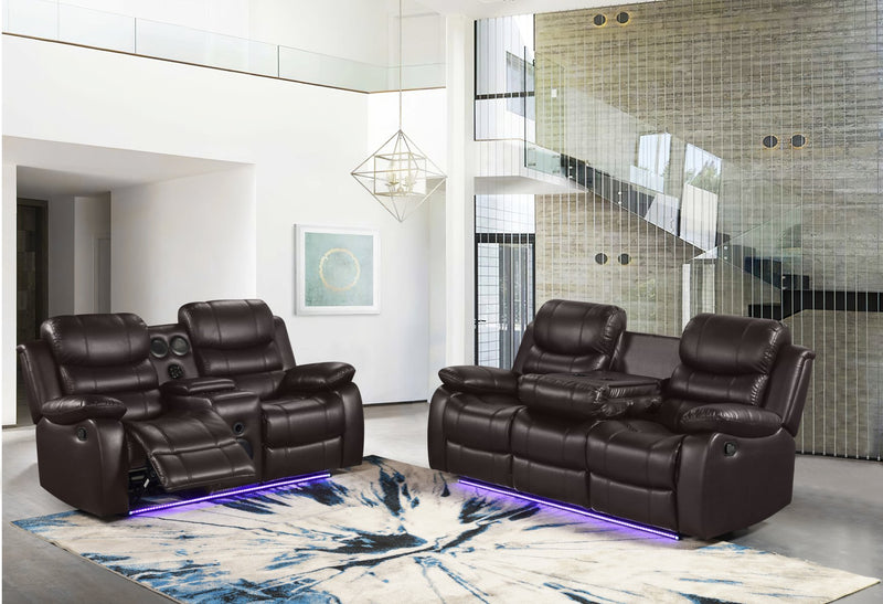 Orlando Brown Sofa & Loveseat & Chair - ORLANDO-BN-SLC