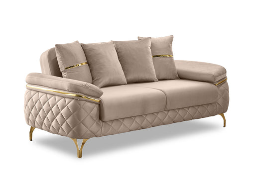 Orlando Convertible Loveseat Beige in Beige - 101-ORL-AN529-2