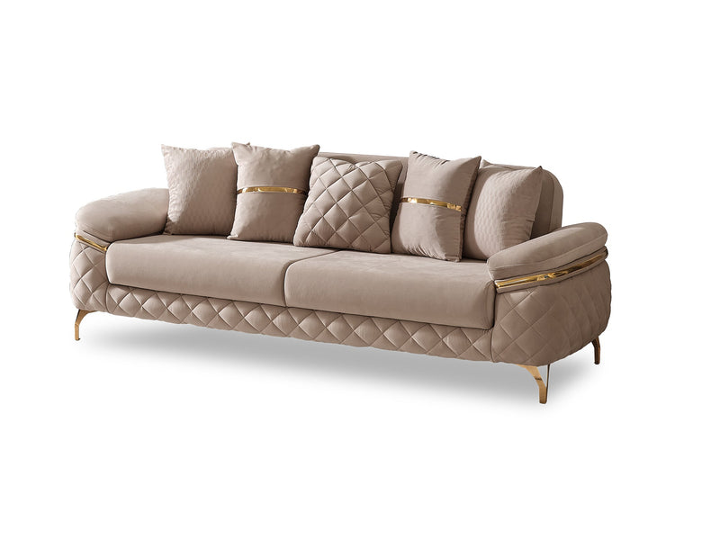 Orlando Convertible Sofa Beige in Beige - 101-ORL-AN529-3