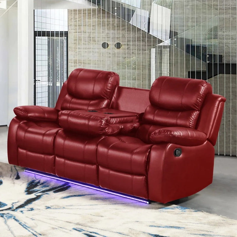 Orlando Red Sofa & Loveseat & Chair - ORLANDO-RD-SLC