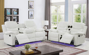 Orlando White Sofa & Loveseat - ORLANDO-WT-SLS