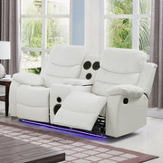 Orlando White Sofa & Loveseat - ORLANDO-WT-SLS