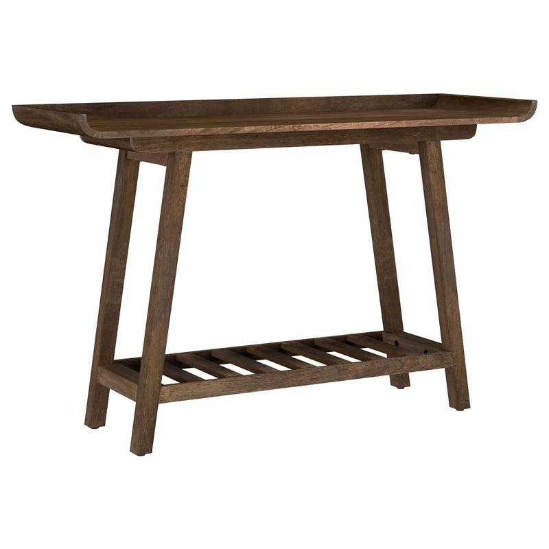 Ornelas 46-inch Console Table with Slatted Shelf Mango Brown - 950415