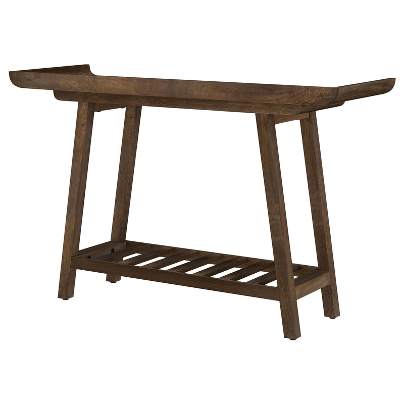 Ornelas 46-inch Console Table with Slatted Shelf Mango Brown - 950415