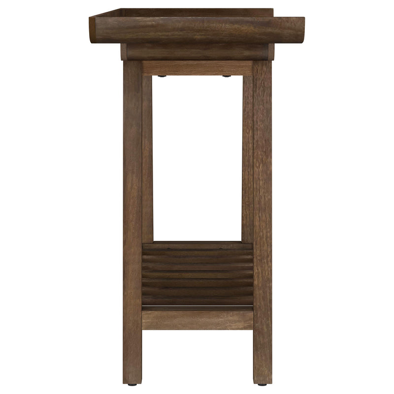 Ornelas 46-inch Console Table with Slatted Shelf Mango Brown - 950415