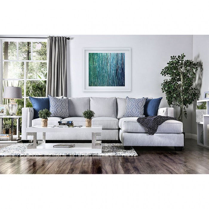 Ornella Light Gray/Blue Sectional - SM2671-SECT