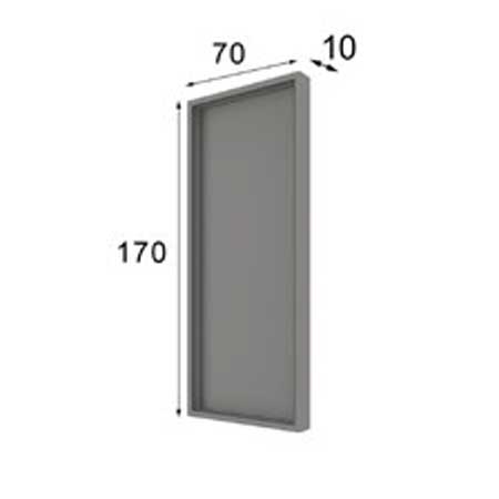 Oro Standing Mirror White With Light - i38196
