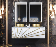 Oro White Bedroom Comp 2 Set - p13193