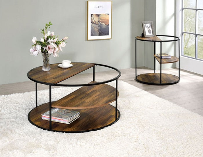 Orrin Black/Walnut Coffee Table - CM4396BK-C