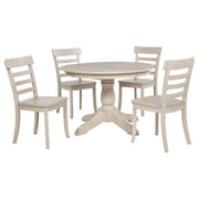Orrison 5-piece Oval 62-inch Extension Leaf Dining Set Linen - 121261-S5