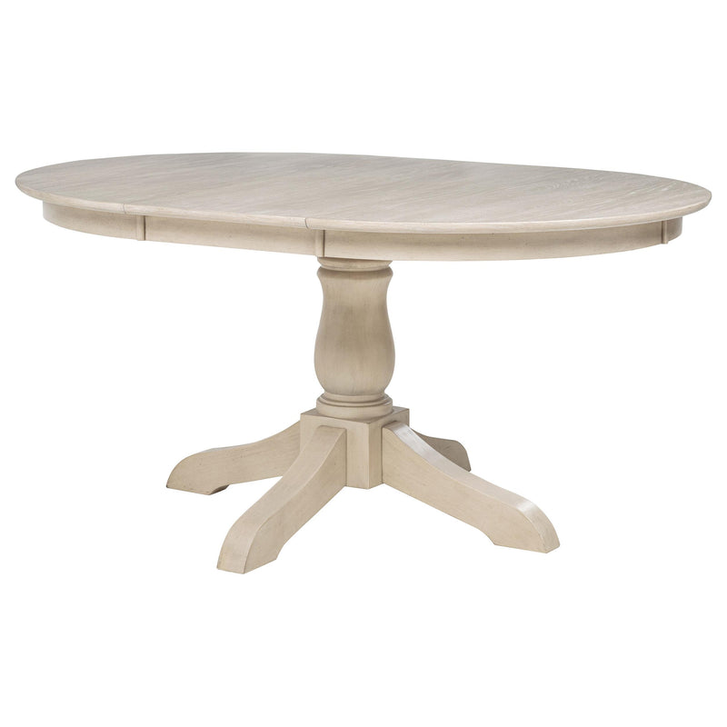 Orrison 7-piece Oval 62-inch Extension Leaf Dining Set Linen - 121261-S7