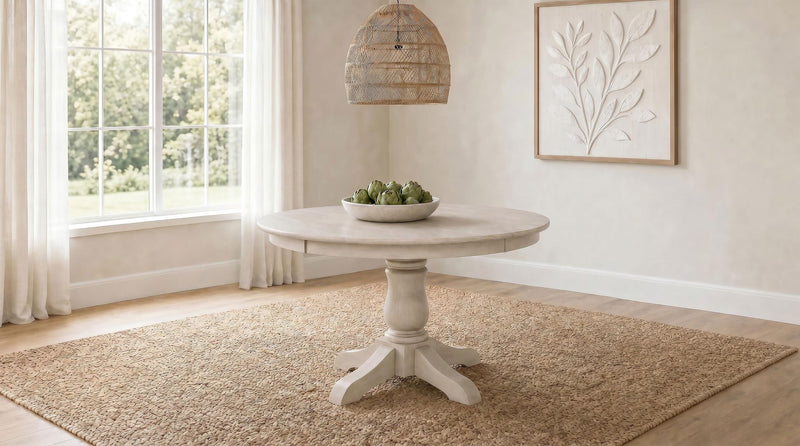 Orrison Oval 62-inch Wood Extension Leaf Dining Table Linen - 121261