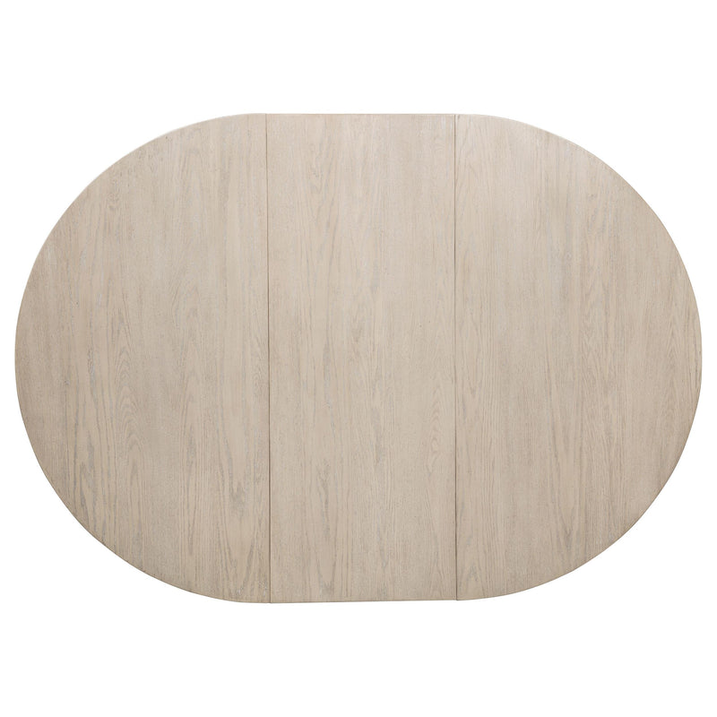 Orrison Oval 62-inch Wood Extension Leaf Dining Table Linen - 121261
