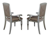 Orsina Silver Mirrored Extendable Dining Set - Gate FurnitureDining Room Set