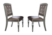 Orsina Silver Mirrored Extendable Dining Set - Gate FurnitureDining Room Set