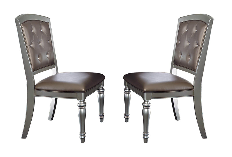 Orsina Silver Mirrored Extendable Dining Set - Gate FurnitureDining Room Set