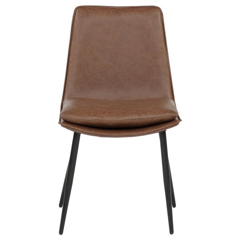 Ortega Upholstered Dining Side Chair Coffee (Set of 2) - 115472