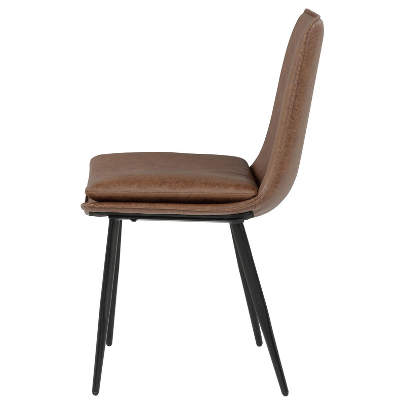 Ortega Upholstered Dining Side Chair Coffee (Set of 2) - 115472