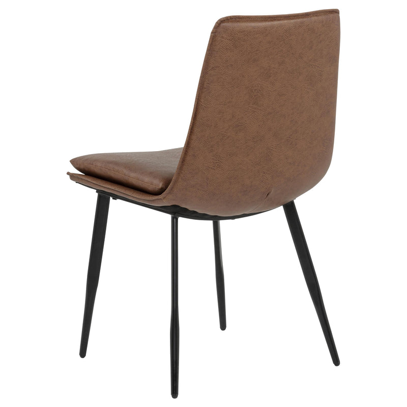 Ortega Upholstered Dining Side Chair Coffee (Set of 2) - 115472
