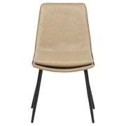 Ortega Upholstered Dining Side Chair Tan (Set of 2) - 115472TAN