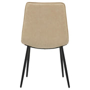 Ortega Upholstered Dining Side Chair Tan (Set of 2) - 115472TAN