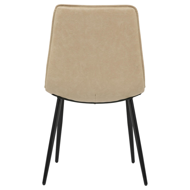 Ortega Upholstered Dining Side Chair Tan (Set of 2) - 115472TAN