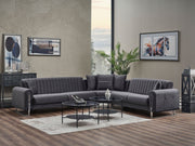 Oscar Sectional Sofa in Anthracite - 200-SER-OSC-ANKA154-S