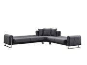 Oscar Sectional Sofa in Anthracite - 200-SER-OSC-ANKA154-S