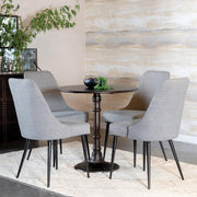 Oswego Round 30-inch Bistro Dining Table Bronze - 100063