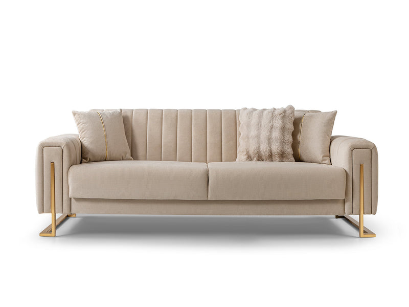 Othello 3-pieces (Sofa & Loveseat & Chair) Livingroom Set in Beige - 200-ST-OTH-FLORIA05-321