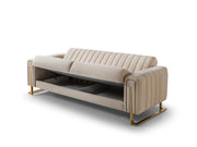Othello 3-pieces (Sofa & Loveseat & Chair) Livingroom Set in Beige - 200-ST-OTH-FLORIA05-321