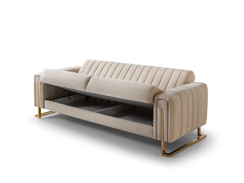 Othello 3-pieces (Sofa & Loveseat & Chair) Livingroom Set in Beige - 200-ST-OTH-FLORIA05-321