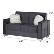 Ottawa Gray Sleeper Living Room Set - Gate FurnitureLiving Room Set
