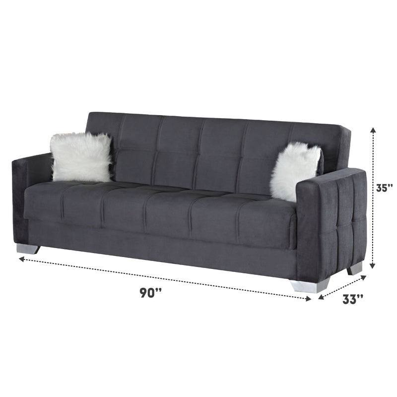 Ottawa Gray Sleeper Living Room Set - Gate FurnitureLiving Room Set