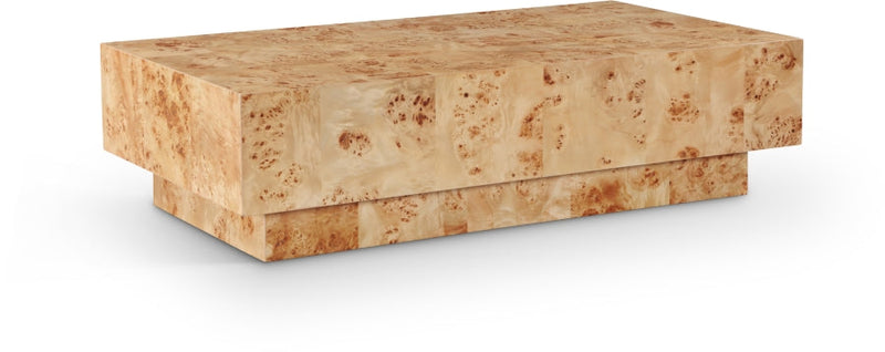 Otto Oak Veneer Coffee Table in Beige - 99015Burl-CT