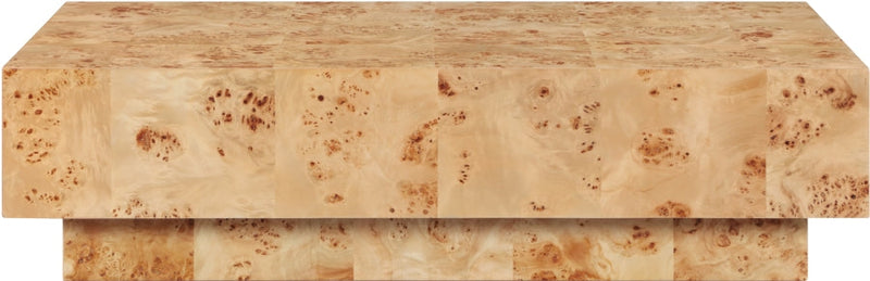 Otto Oak Veneer Coffee Table in Beige - 99015Burl-CT