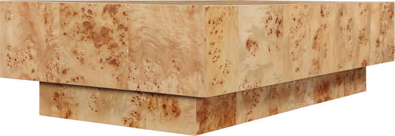 Otto Oak Veneer Coffee Table in Beige - 99015Burl-CT