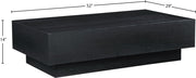 Otto Oak Veneer Coffee Table in Black - 99015Black-CT