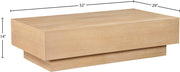 Otto Oak Veneer Coffee Table in Natural - 99015Oak-CT