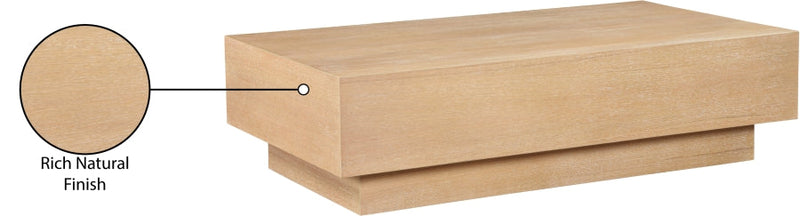 Otto Oak Veneer Coffee Table in Natural - 99015Oak-CT