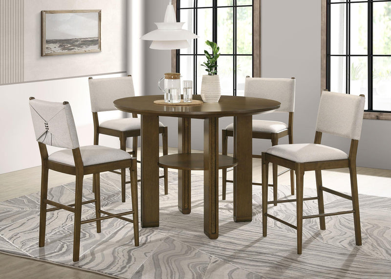 Ottowa 47-inch Round Counter Height Dining Table Brown - 193668