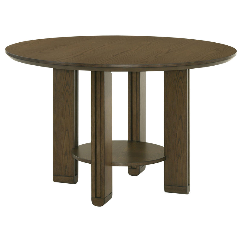 Ottowa 5-piece Round Wood Dining Room Table Set Brown - 193660-S5