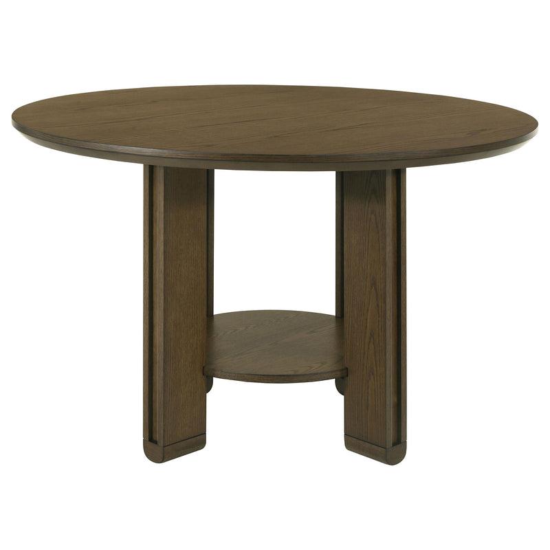 Ottowa 5-piece Round Wood Dining Room Table Set Brown - 193660-S5